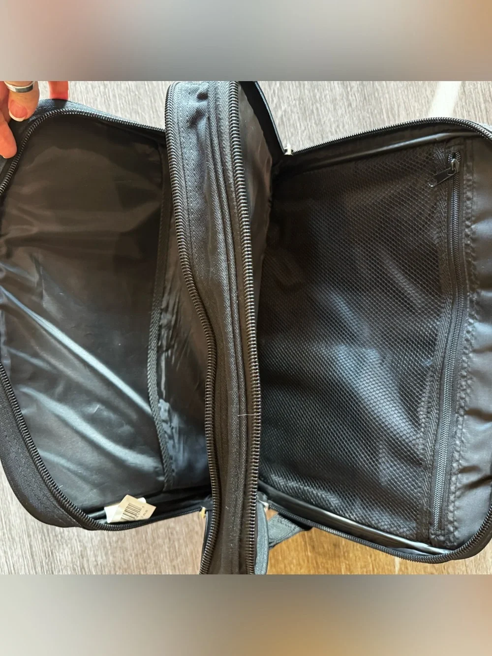 Black Laptop Bag-Briefcase with Shoulder Strap Multi-Compartment Work Travel Bag